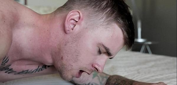  NextDoorBuddies Tatted Big Dick Boys Having Bareback Sex
